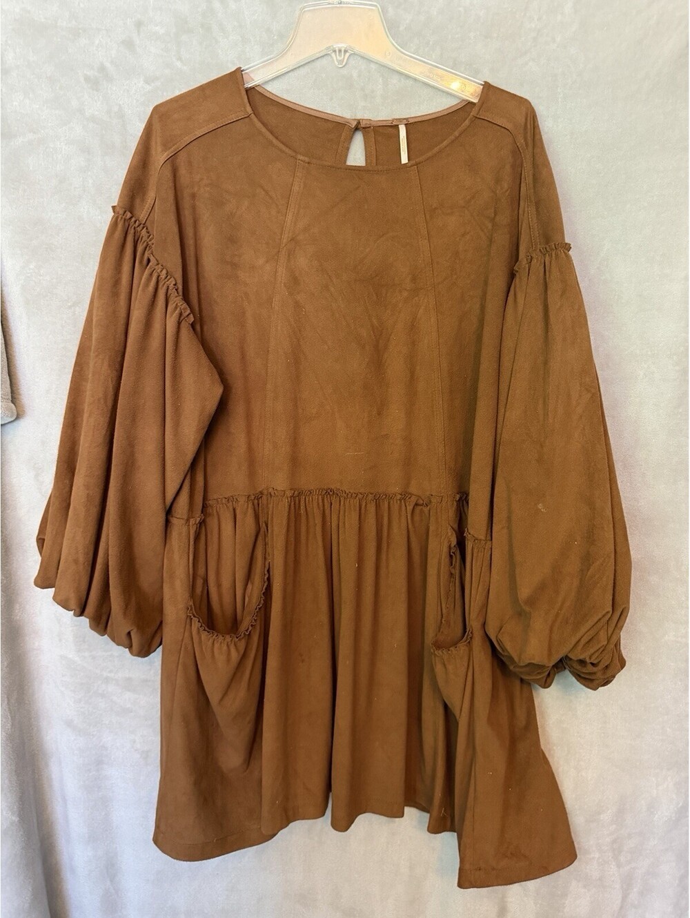 Free People Abbie Vegan Suede Dress Size Large